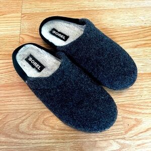 SOREL Nakiska Scuff Grey Lined Slippers